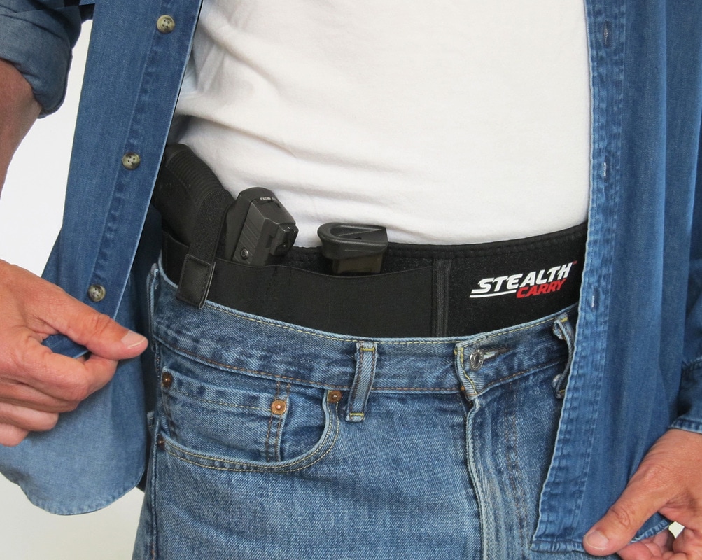 Tactical Concealed Carry Belly Band Holster Fits 38"-50" Waist 