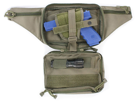 green concealed carry fanny pack
